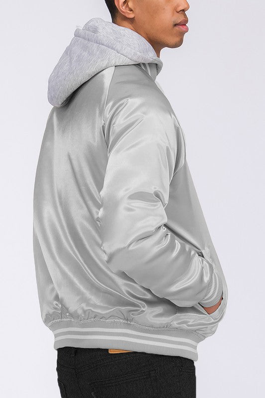 Satin Bomber Jacket