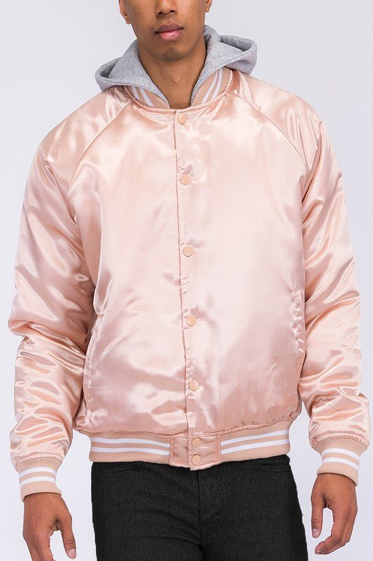 Satin Bomber Jacket