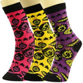 Crew Socks 3 Pcs Christmas Ornament Design Trendy Casual Socks