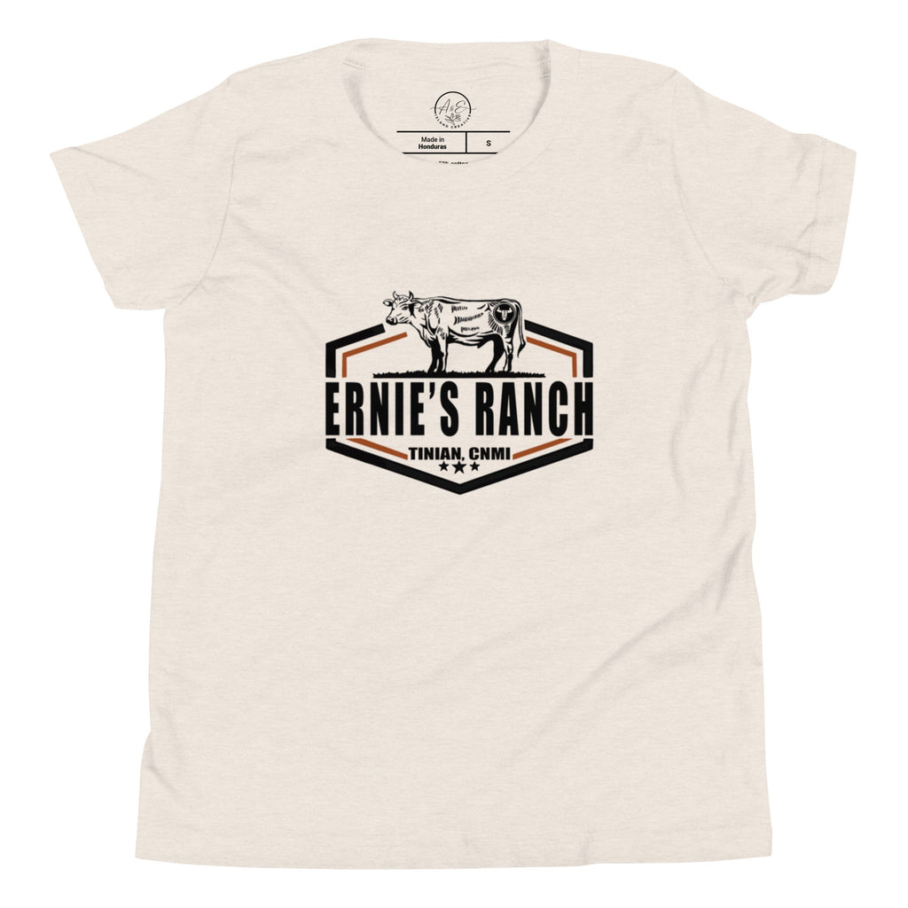 Ernie's Ranch Classic Light Tee- YOUTH (White or Sand)